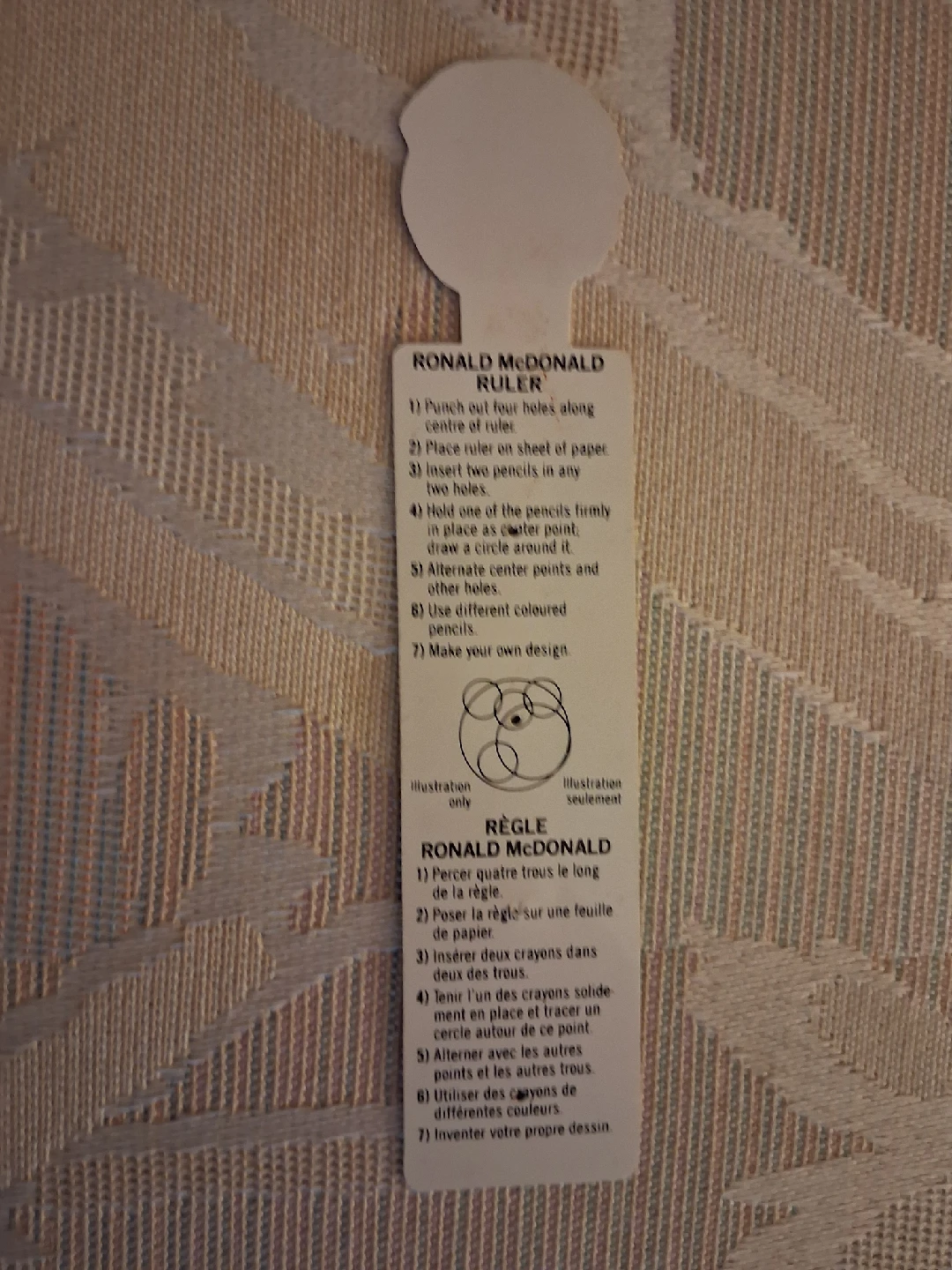 Vintage 1986 Ronald McDonald plastic ruler - photo 2