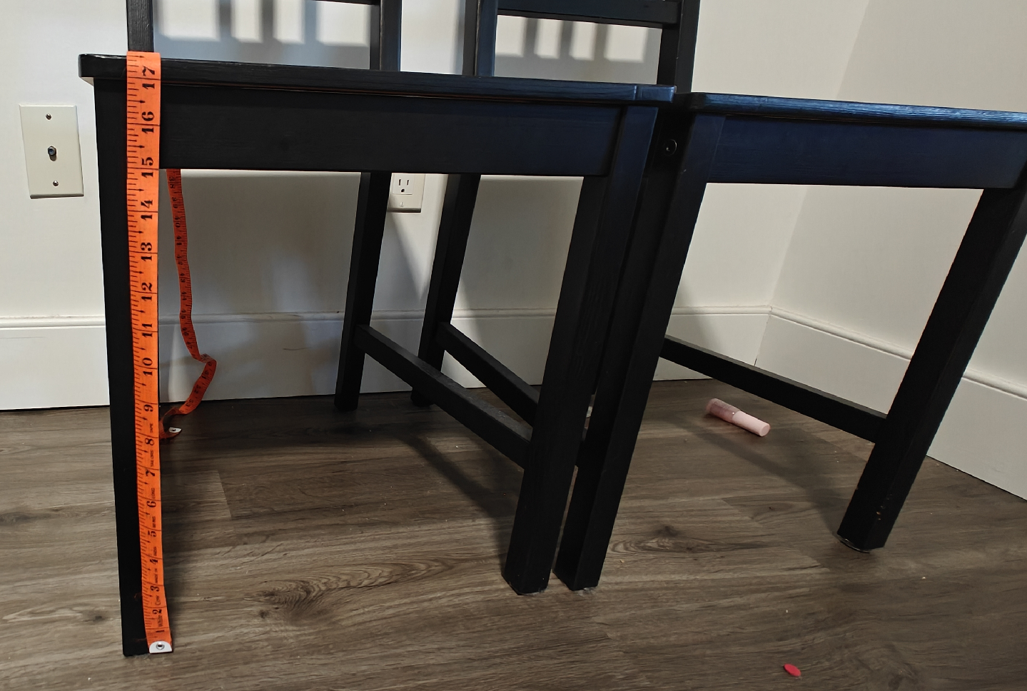 Set of 2 Black Dining Chairs - photo 5