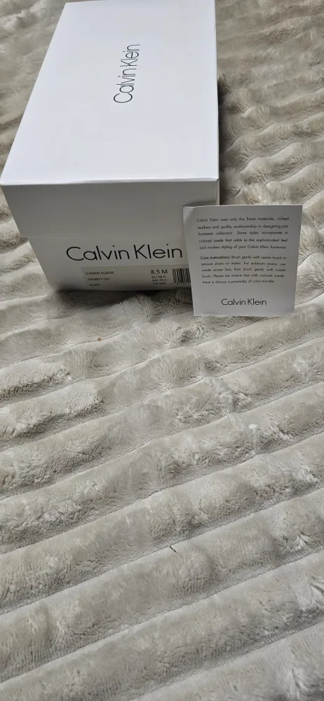 Calvin Klein Luna Suede Loafers - Size 8.5M - New in Box! image indicator(3)