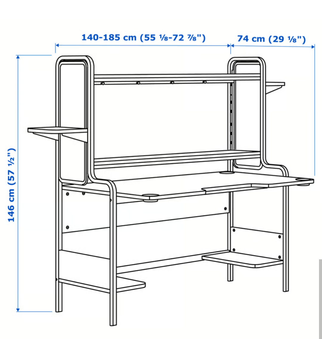 Desk (Gaming desk from Ikea) - photo 5