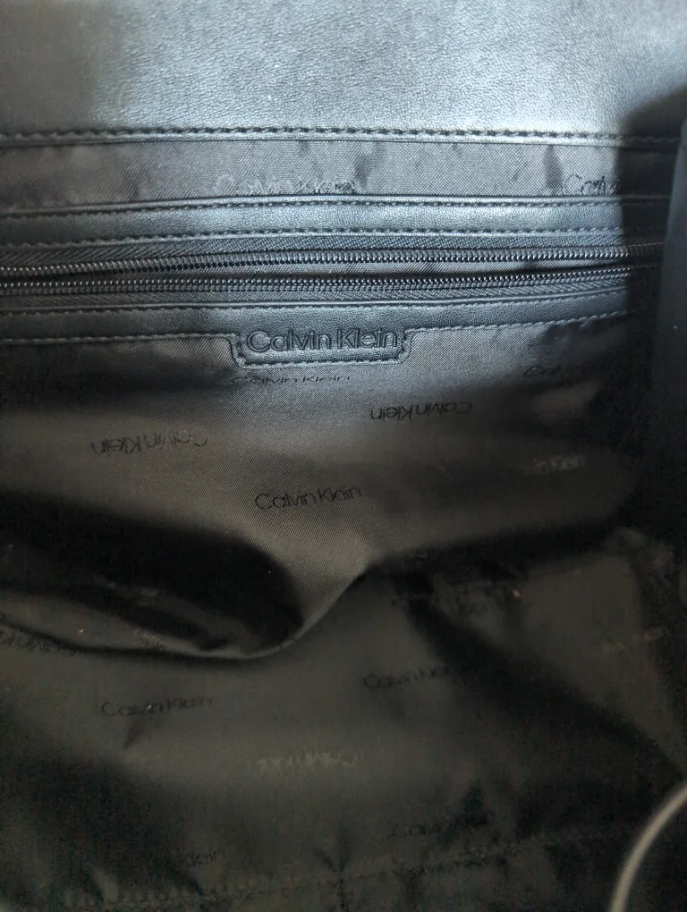Calvin Klein Black Leather Satchel image indicator(3)