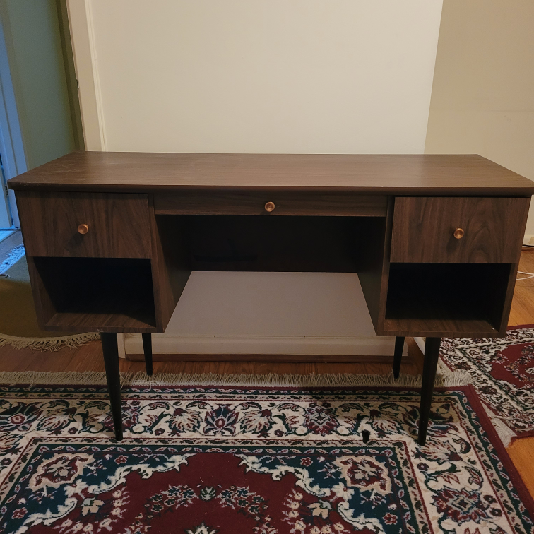mcm wooden Desk with Drawers - photo 2