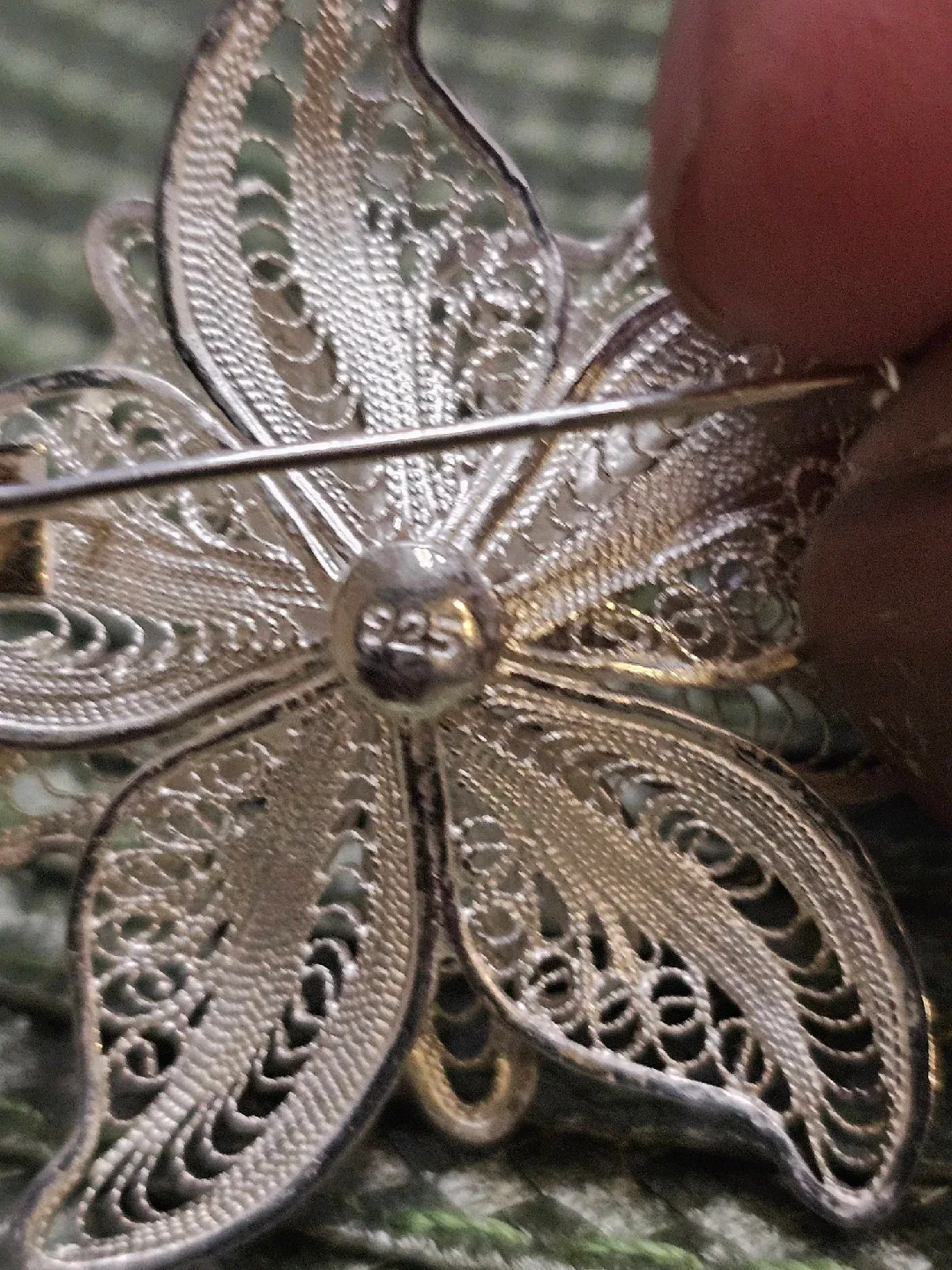 925 Sterling Silver Flower Brooch image indicator(3)