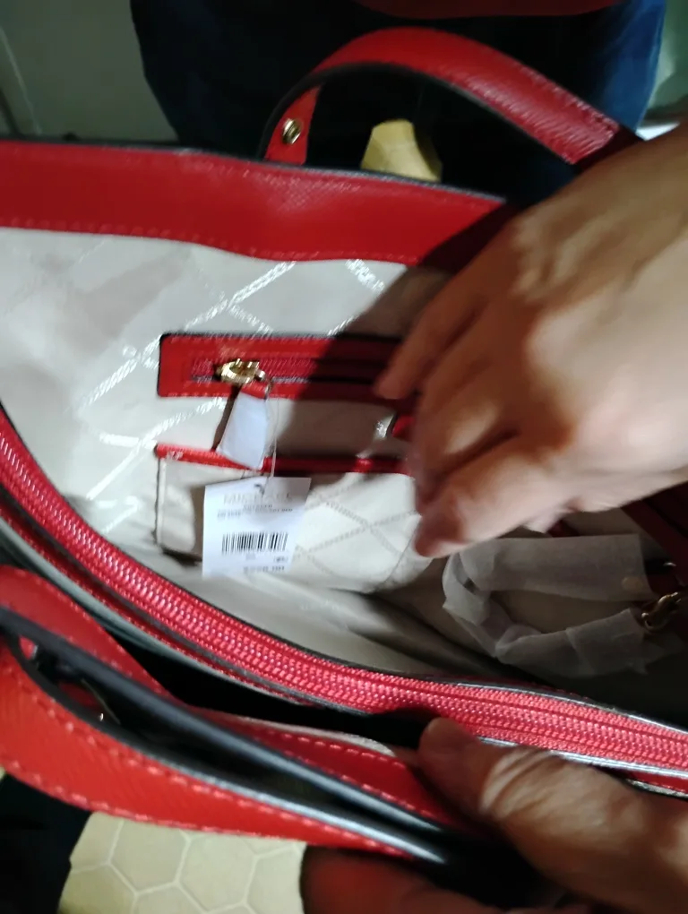 Michael Kors Tote Bag - Red & Brown image indicator(6)