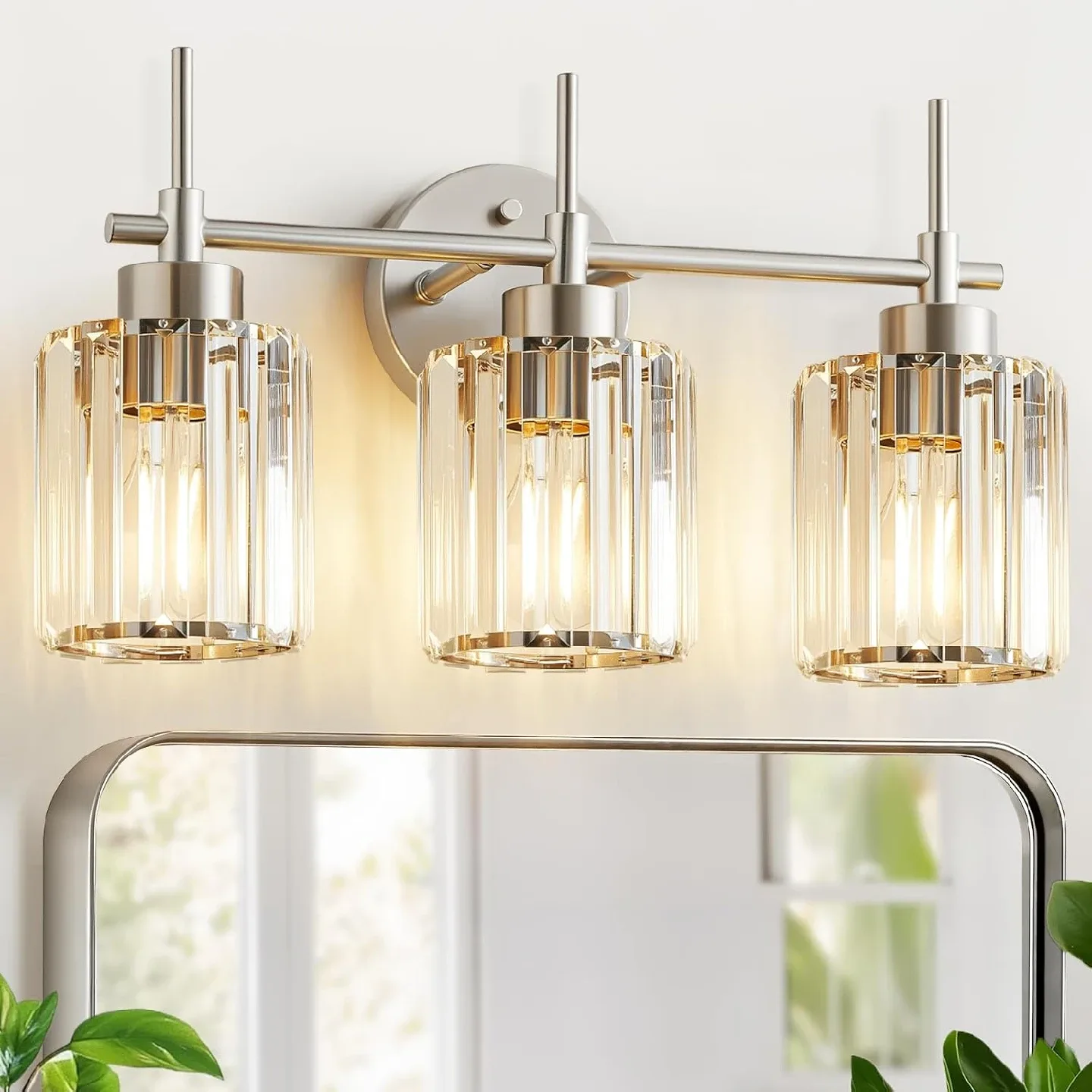 Crystal Bathroom Light Fixture BNIB thumbnail