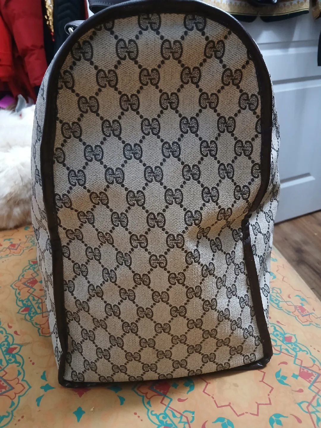 Gucci Vintage Beige/Brown Duffle Bag image indicator(4)