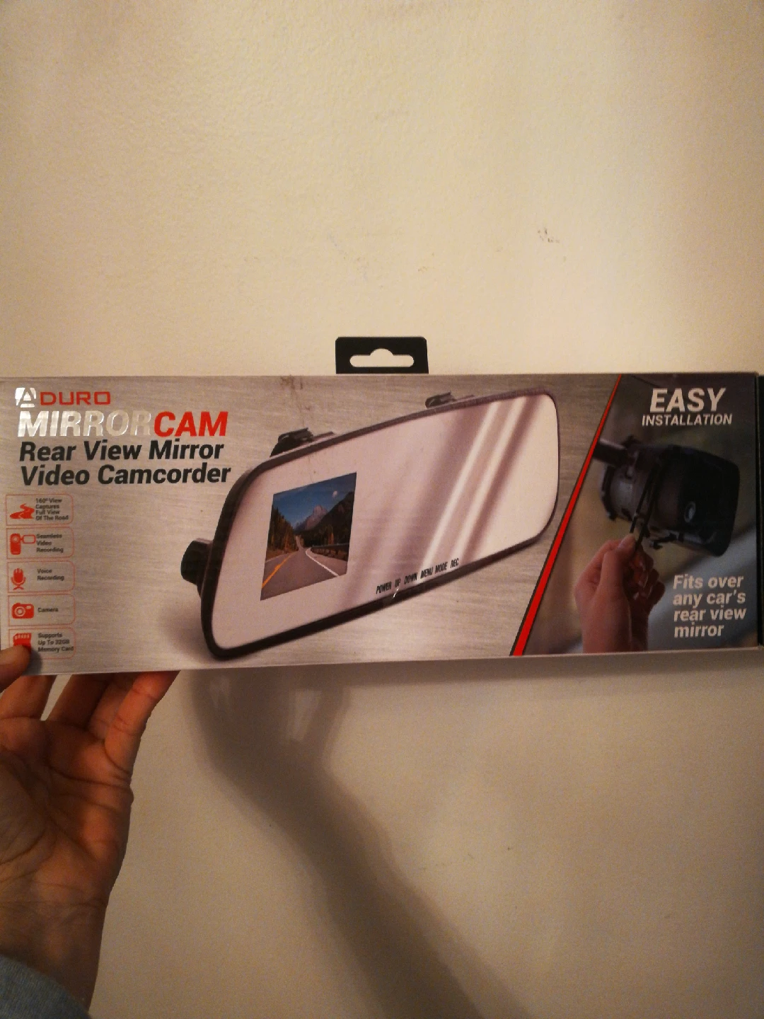 DURO MirrorCam Rear View Mirror Video Camcorder - New