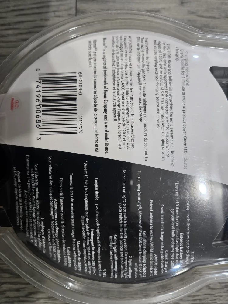 Noma Multifunctional LED Flashlight - New in Package image indicator(3)