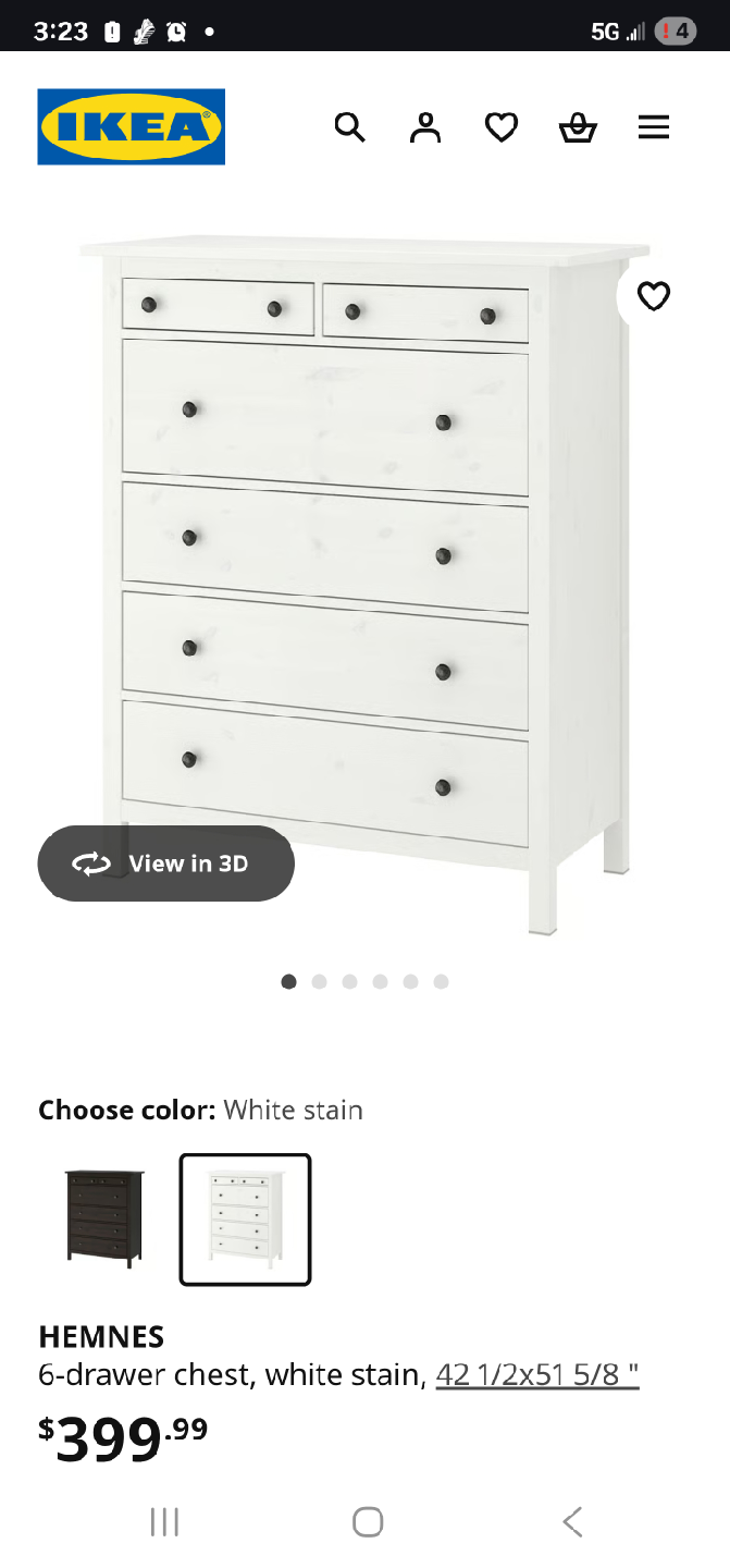 Discontinued IKEA Hemnes Dresser - photo 5