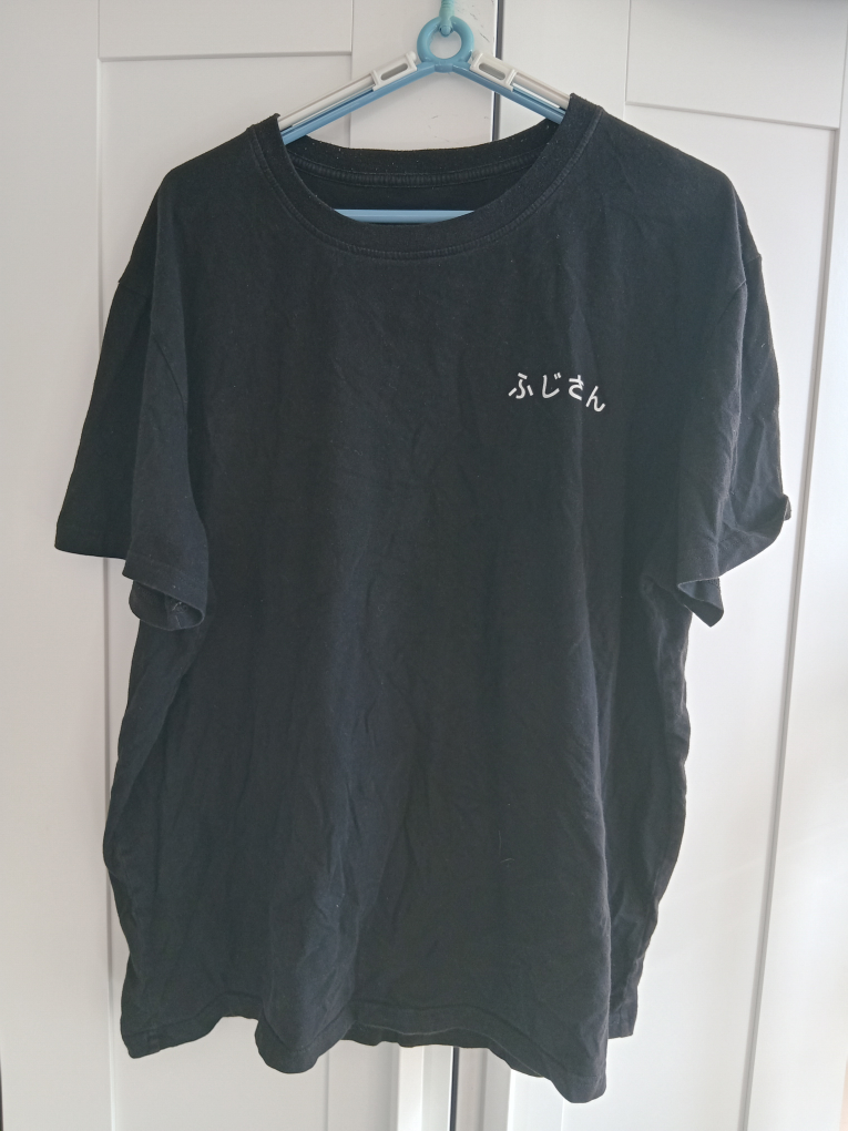 Black T-shirt with Mt. Fuji Graphic