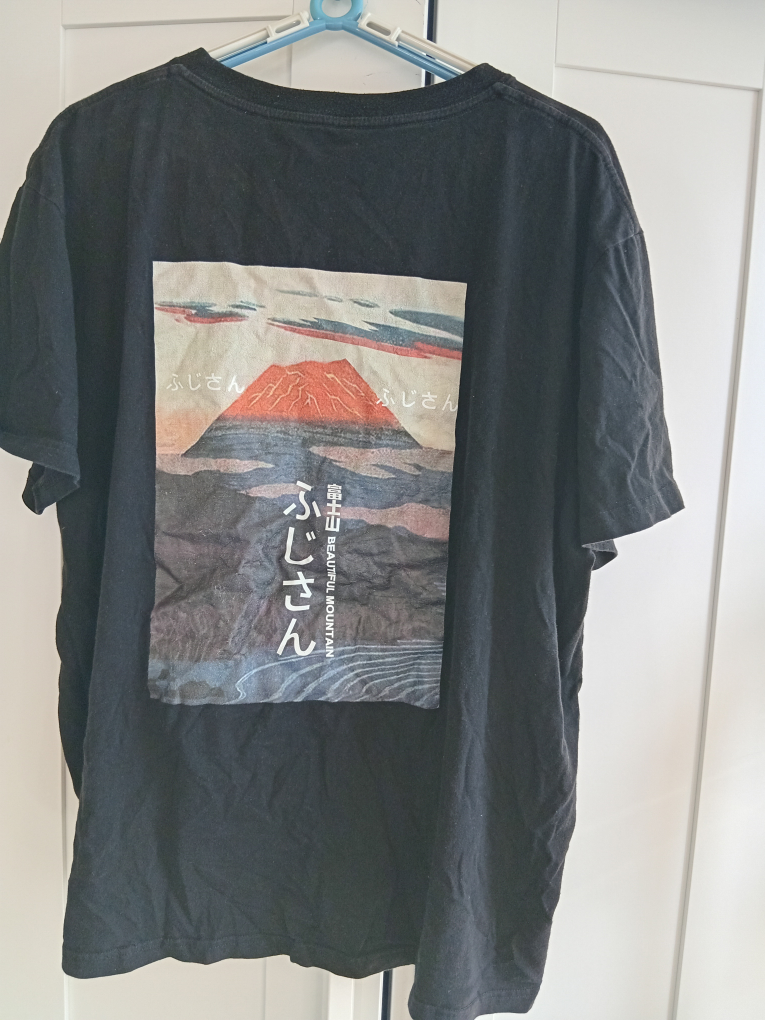 Black T-shirt with Mt. Fuji Graphic - photo 2