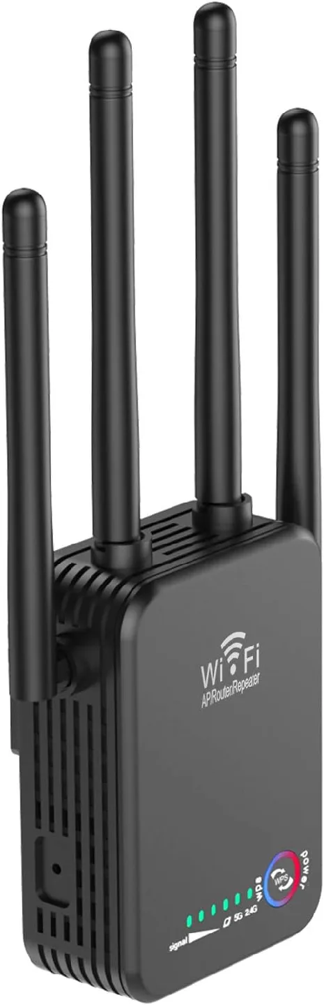 SINHONG Mini WiFi Range Extender, Wireless 1200Mbps image indicator(2)