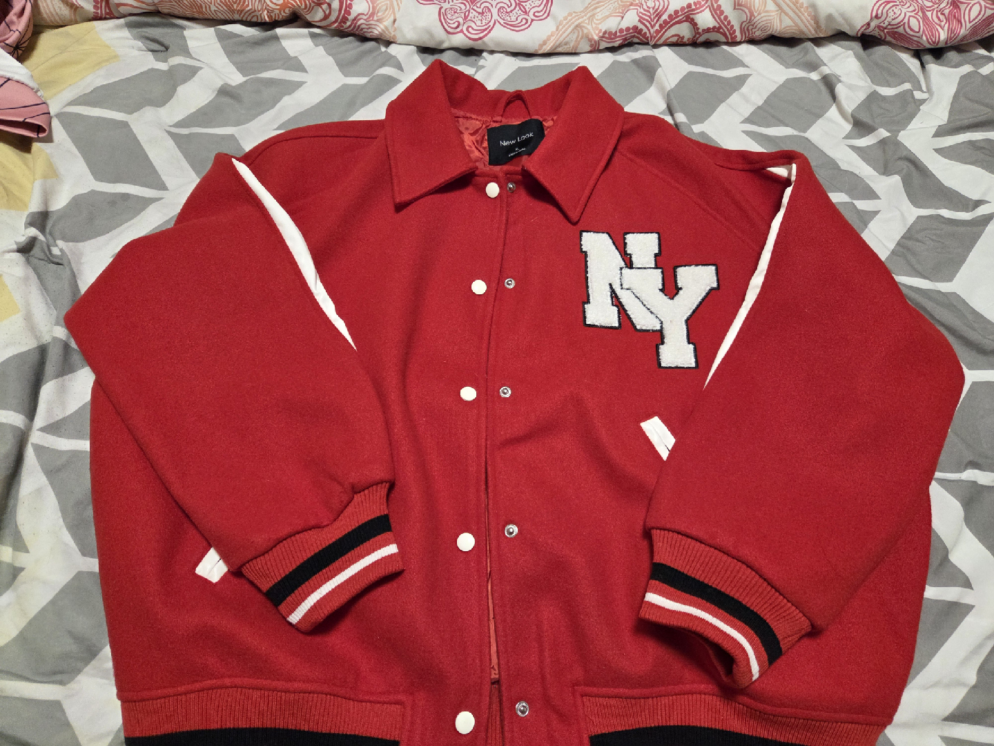 Red Varsity Jacket- size XL - photo 2