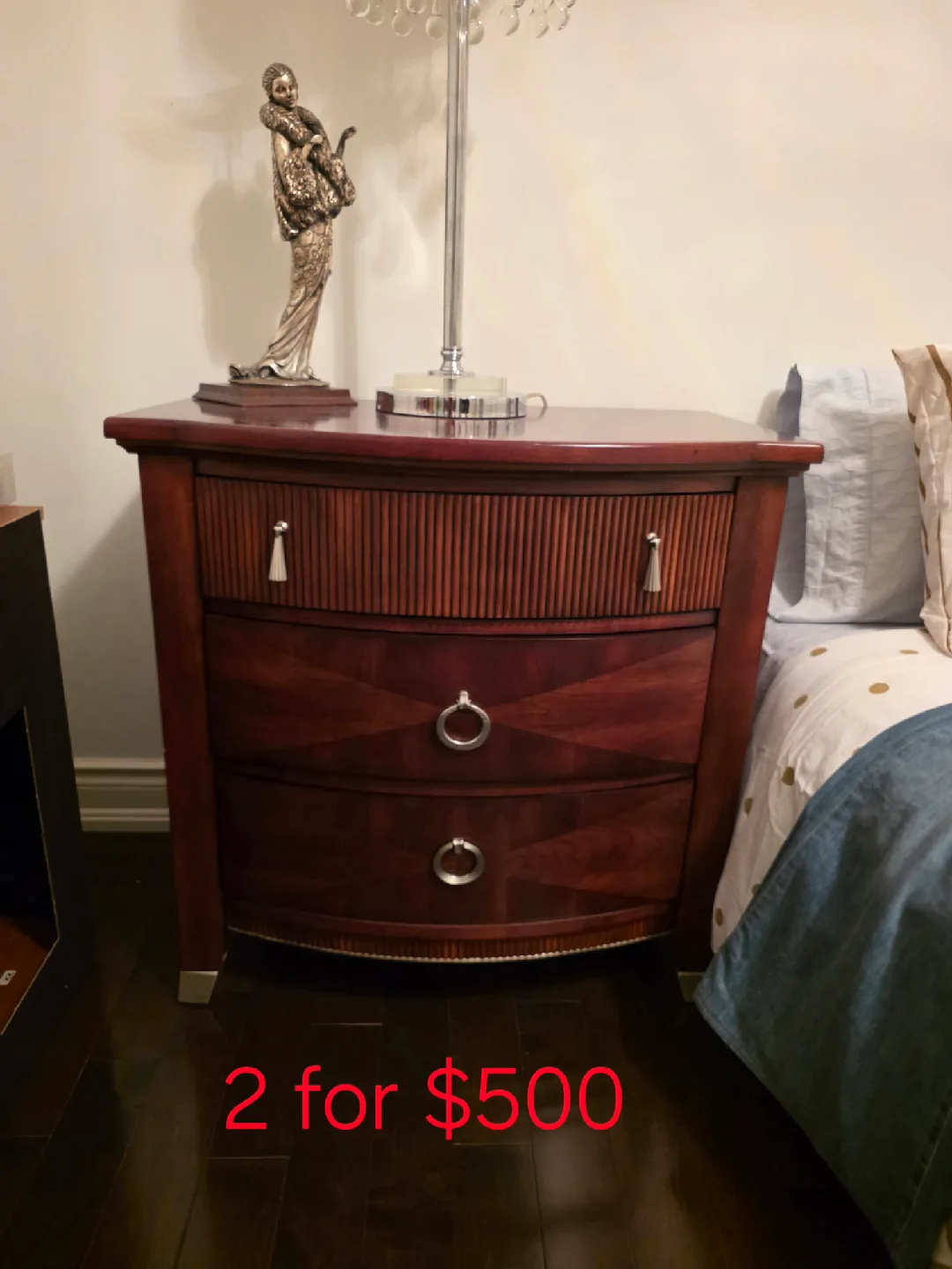 Dark Wood Dresser and Nightstand Set image indicator(2)