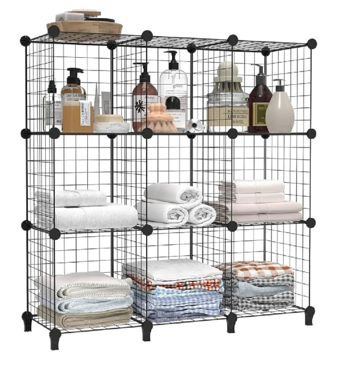 C&A HOME 9 Cubes Wire Storage Organizer