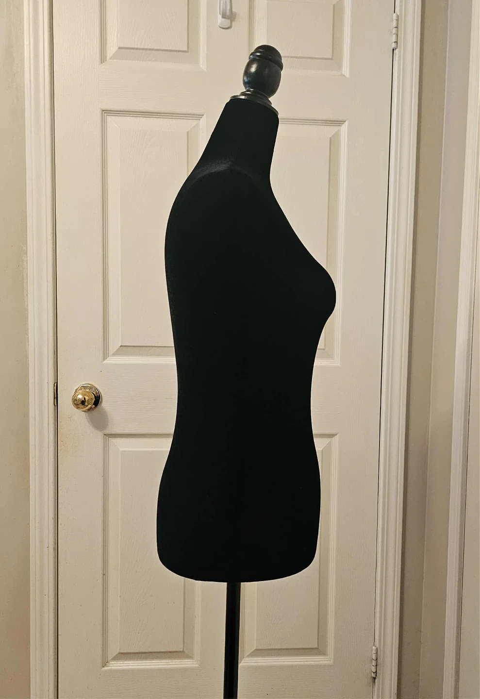 Black Women's Female Form Velvet Adjustable Mannequin image indicator(5)