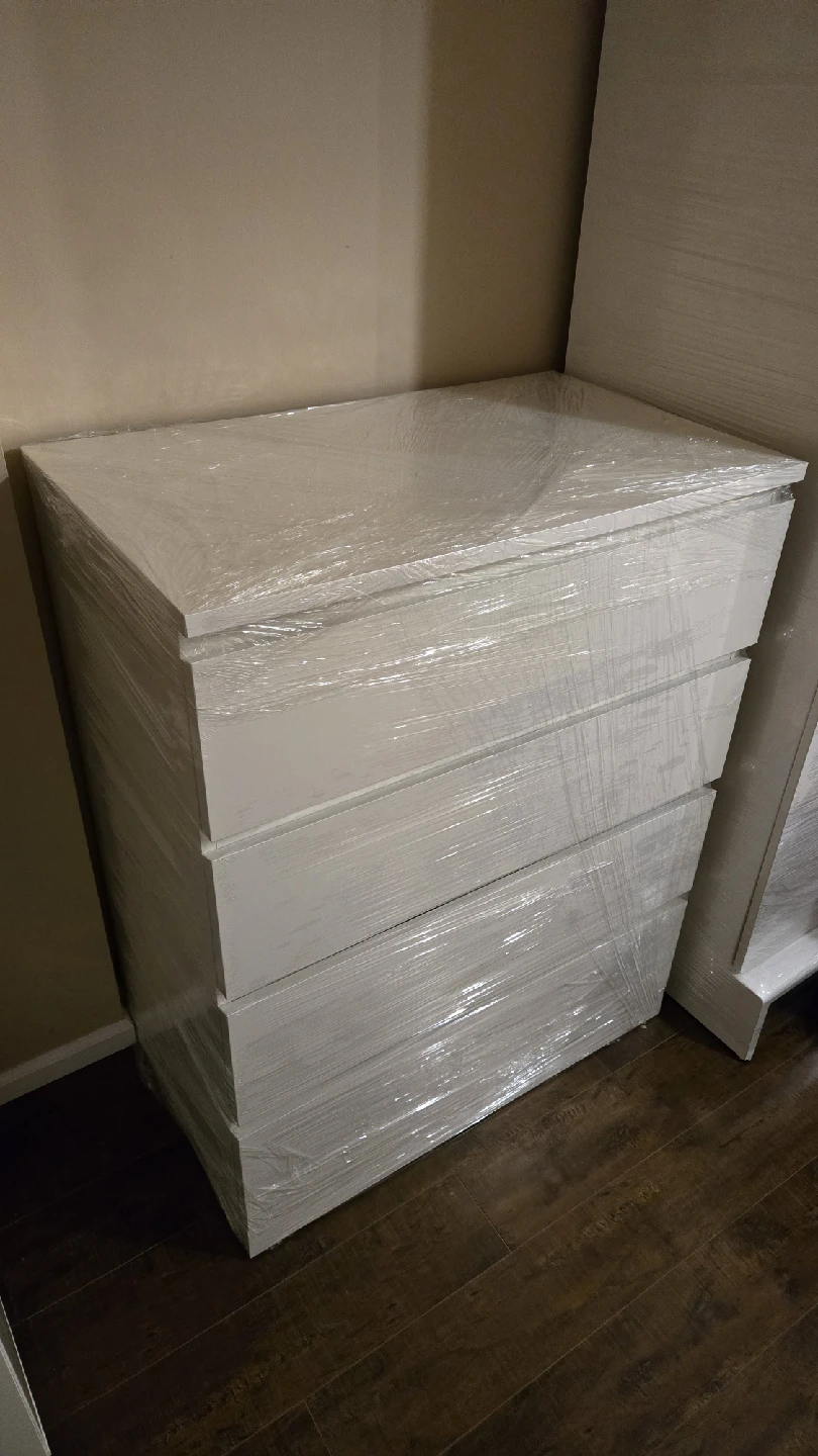 IKEA Malm White 4-Drawer Dresser