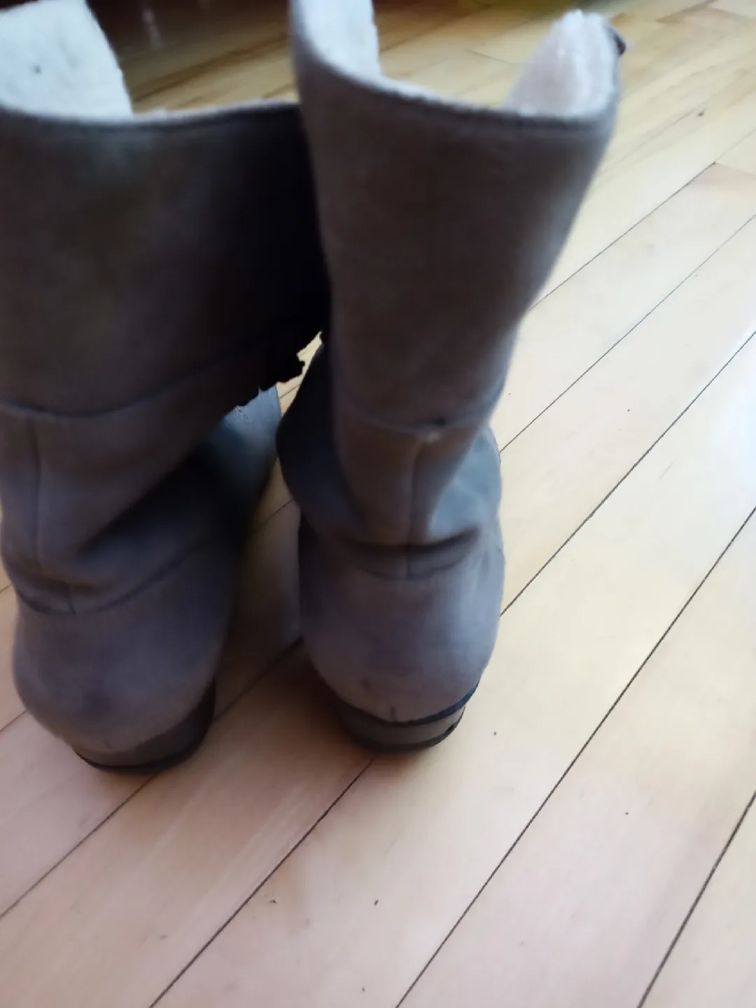 Grey Suede Ankle Boots image indicator(4)