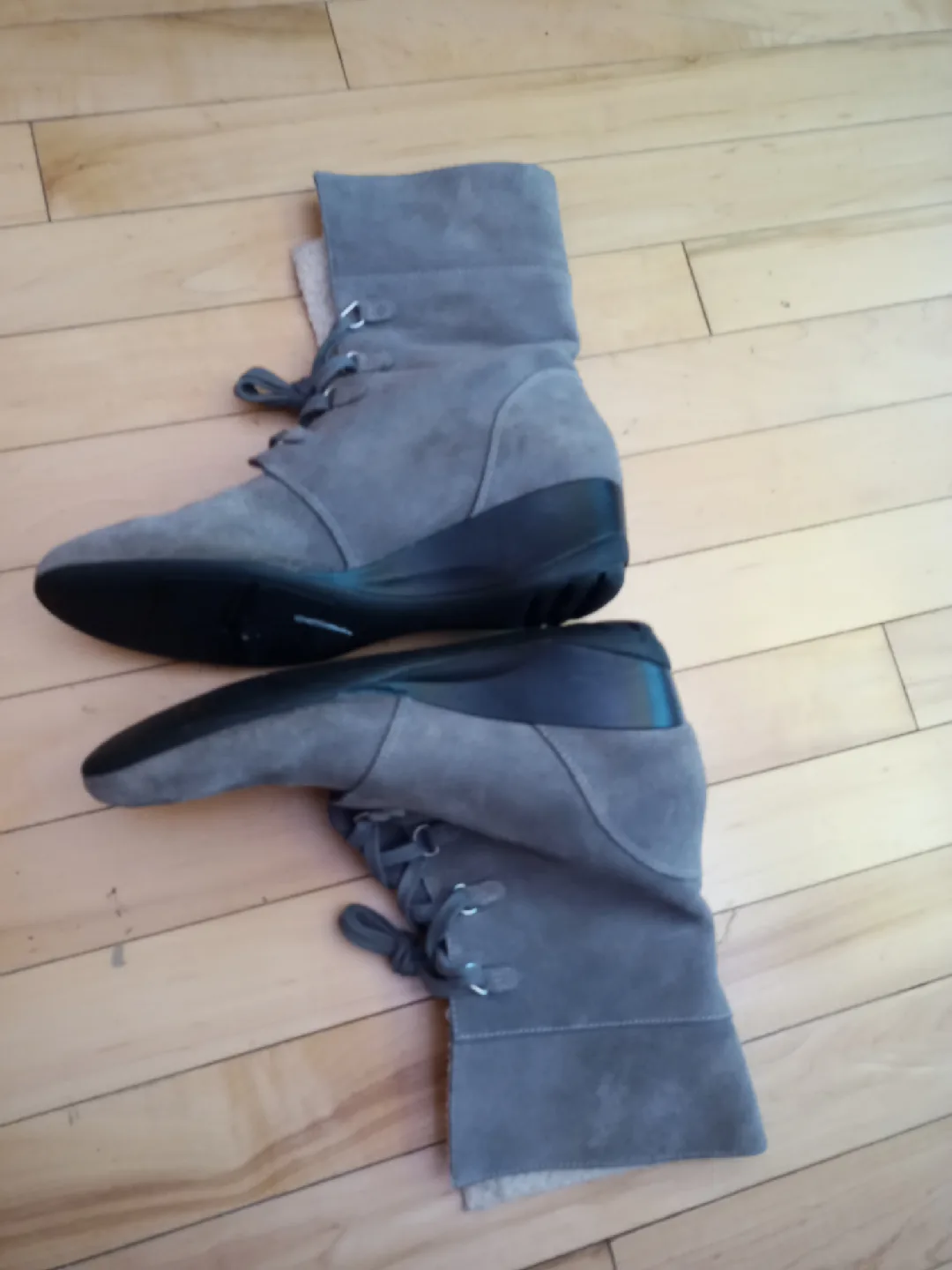 Grey Suede Ankle Boots image indicator(5)