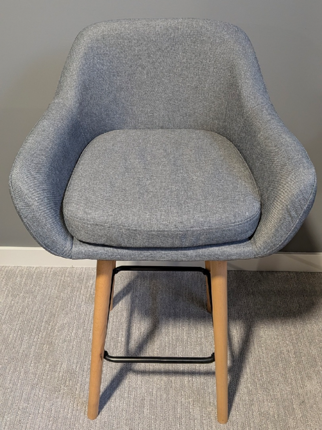 Set of 4 Grey Bar Stools - photo 4