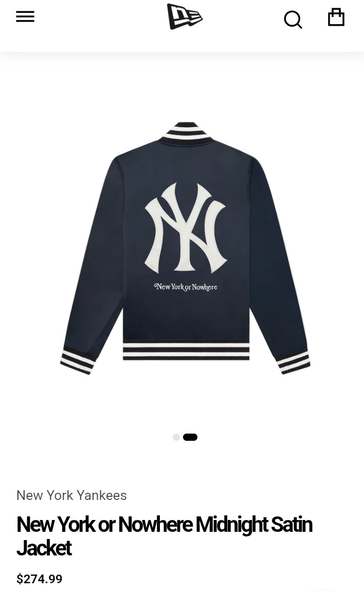 New Era New York Yankees Satin Jacket - photo 2