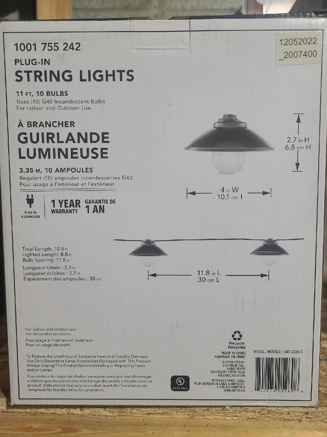Hampton Bay LED Filament Pathway Light - Bronze Finish - photo 3
