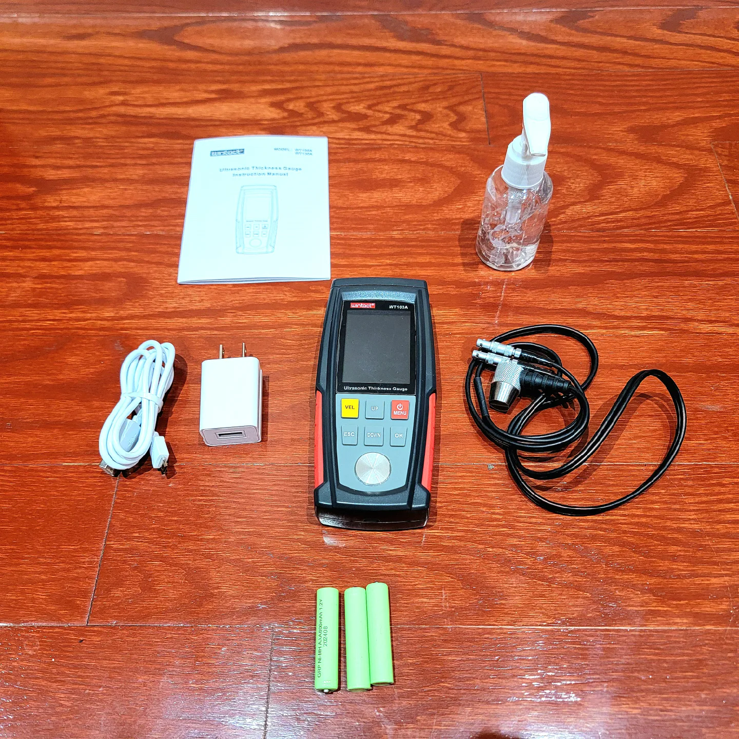 Wintact Digital Ultrasonic Thickness Gauge Tester Meter image indicator(6)