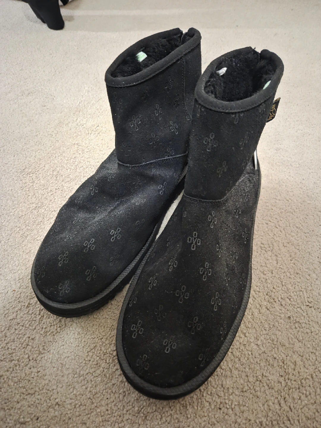 OVO x uggs Black Winter Boots US Size 11