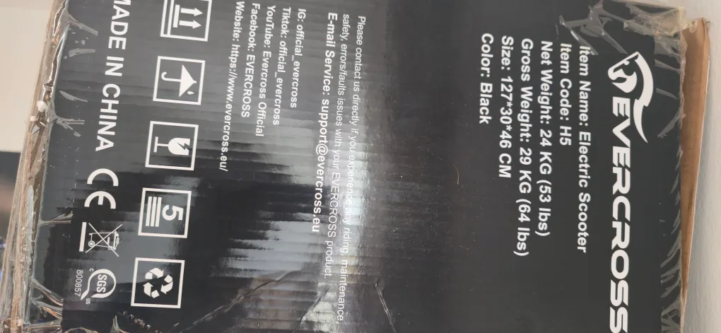 Evercross H5 Electric Scooter - Black image indicator(3)