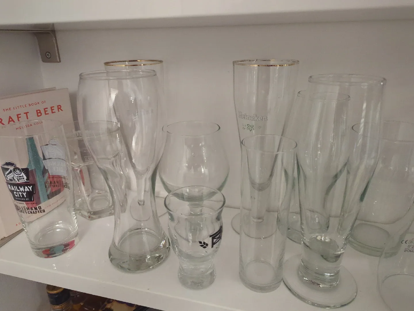 Mixed Beer Glasses - Heineken, Railway City thumbnail