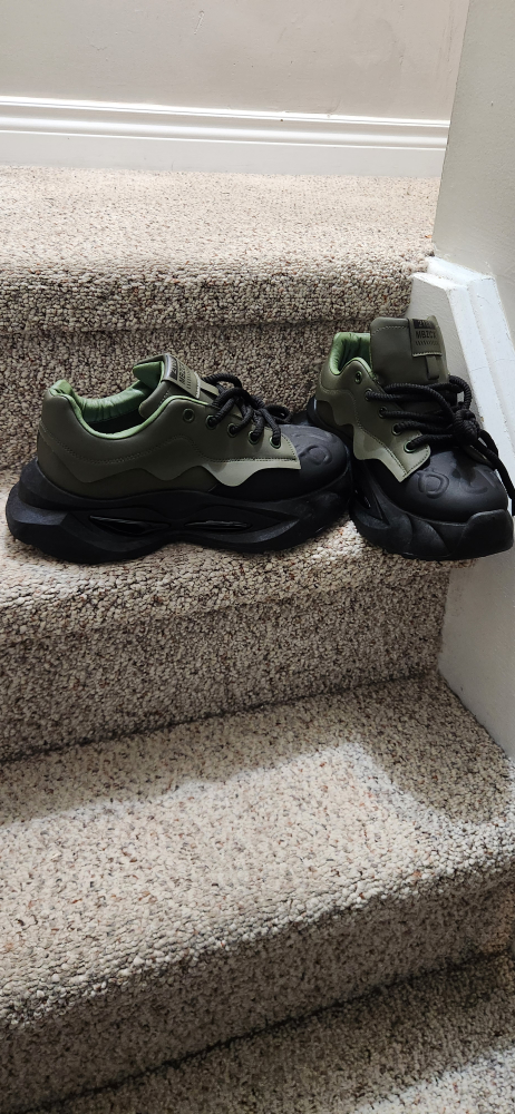 MBZCX Green & Black Platform Sneakers - Size 46 - photo 3