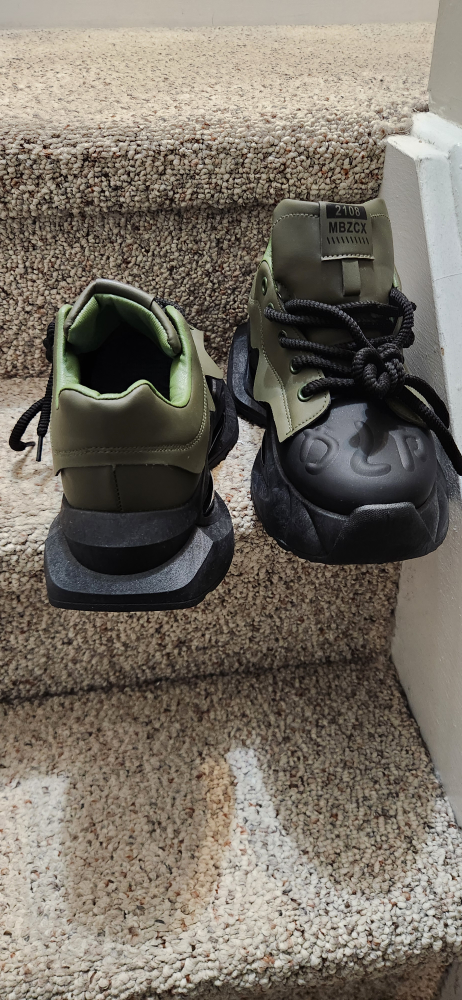 MBZCX Green & Black Platform Sneakers - Size 46 - photo 4