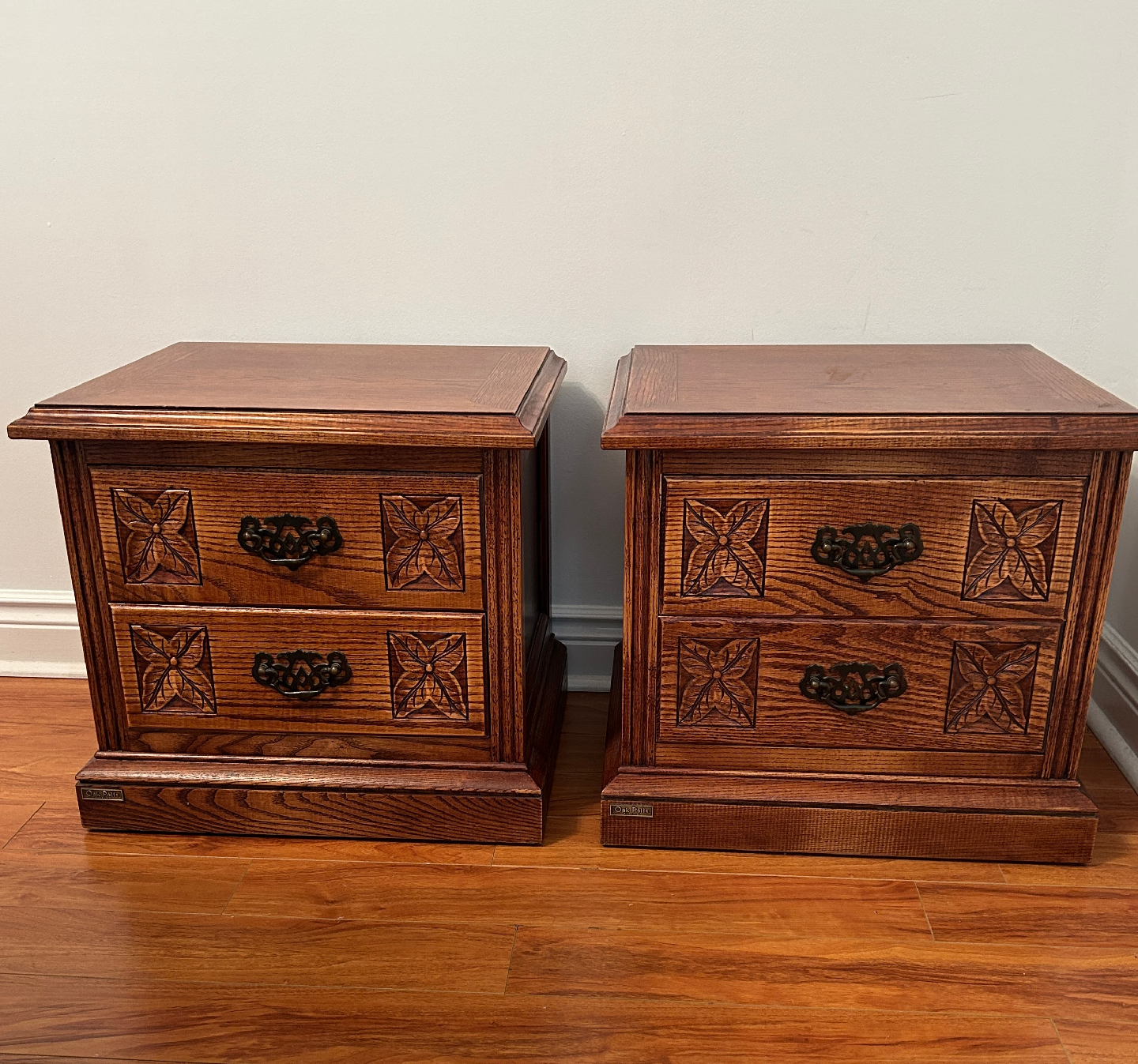 Pair of Wood Nightstands