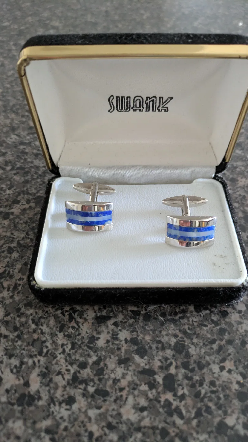 Vintage Swank Cufflinks with Box thumbnail