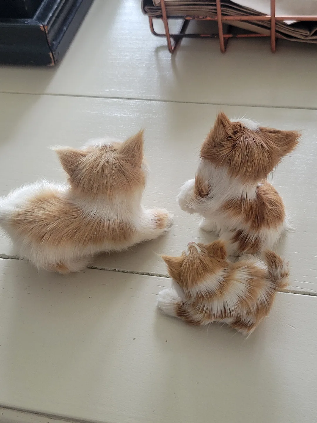 Realistic Toy Kittens. vintage Furry Cat Figurines. toys image indicator(4)