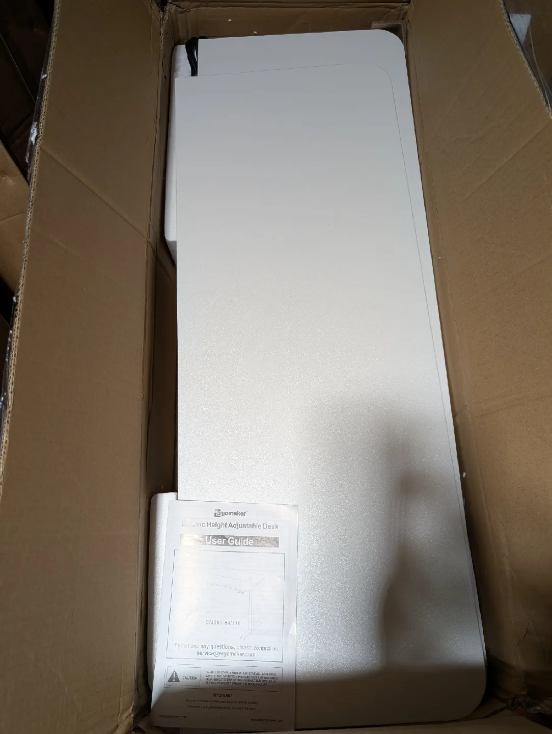 White Adjustable Standing Desk image indicator(8)