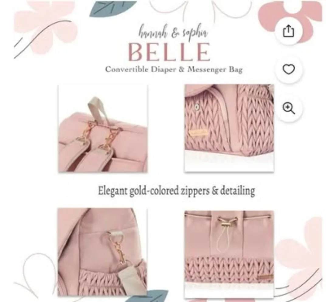 Hannah & Sophia Belle Diaper/Messenger Bag image indicator(5)