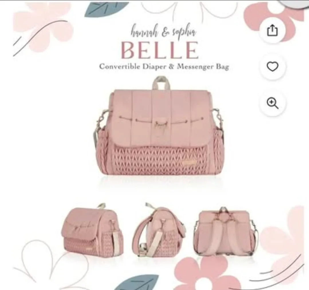 Hannah & Sophia Belle Diaper/Messenger Bag image indicator(8)