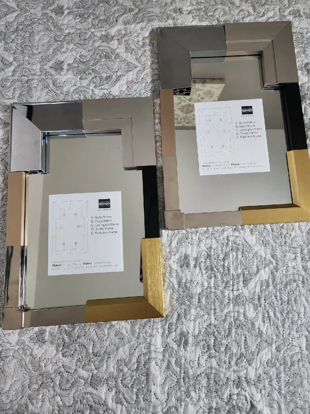 Set of 2 Plated Mirrors thumbnail