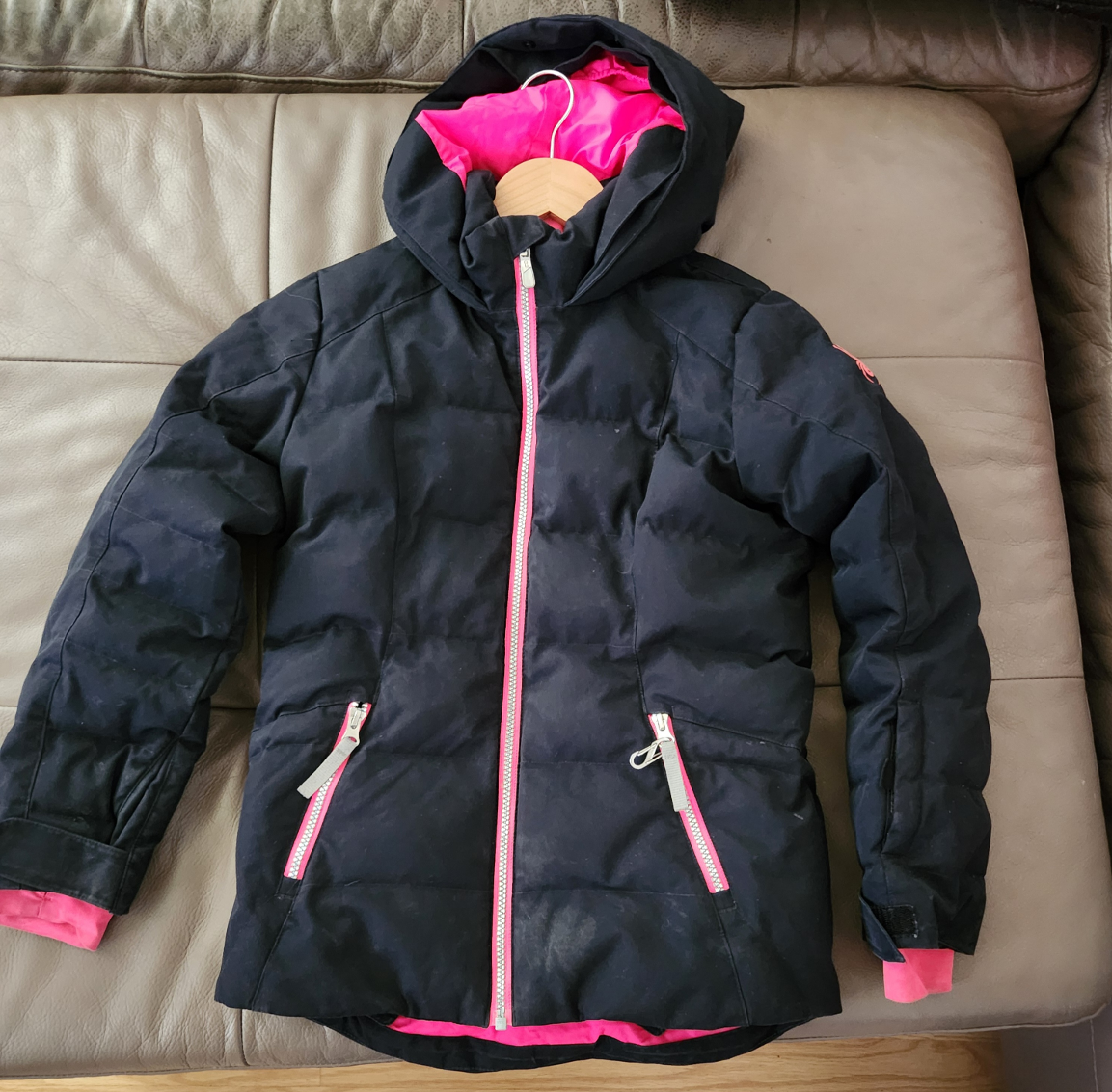 Spyder Black & Pink Winter Jacket