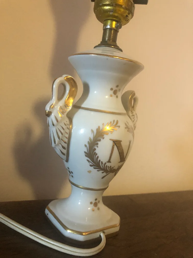 Goudeville Limoges France Porcelain Lamp image indicator(4)