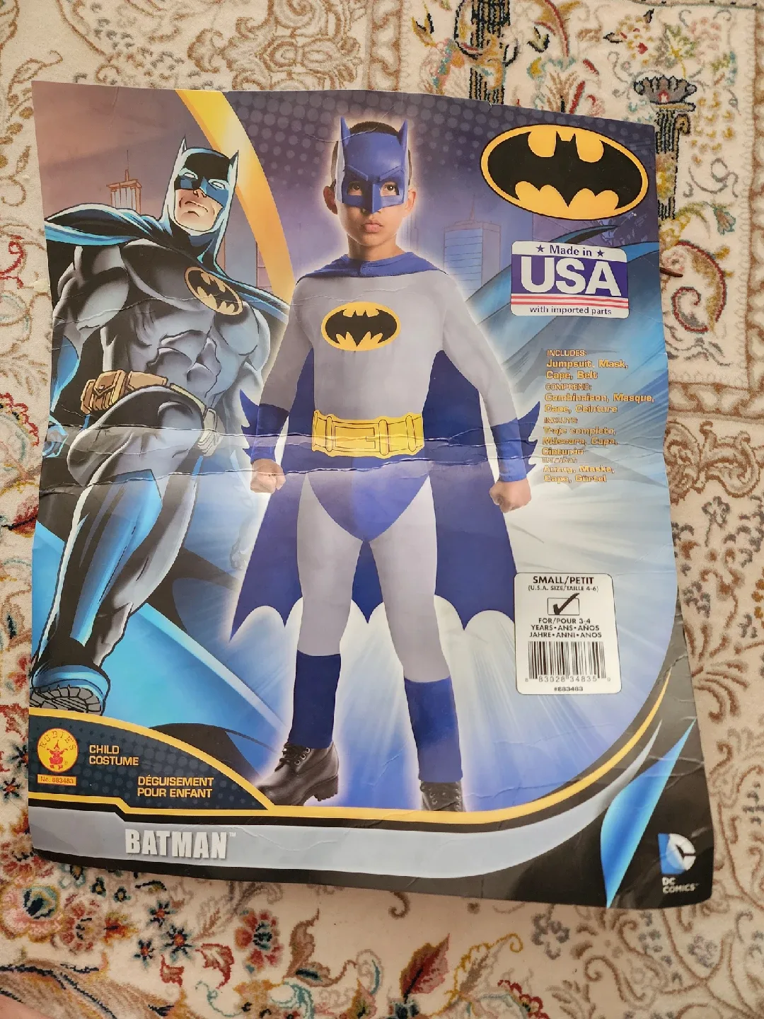 Kids' Batman Costume (Size Small) image indicator(2)