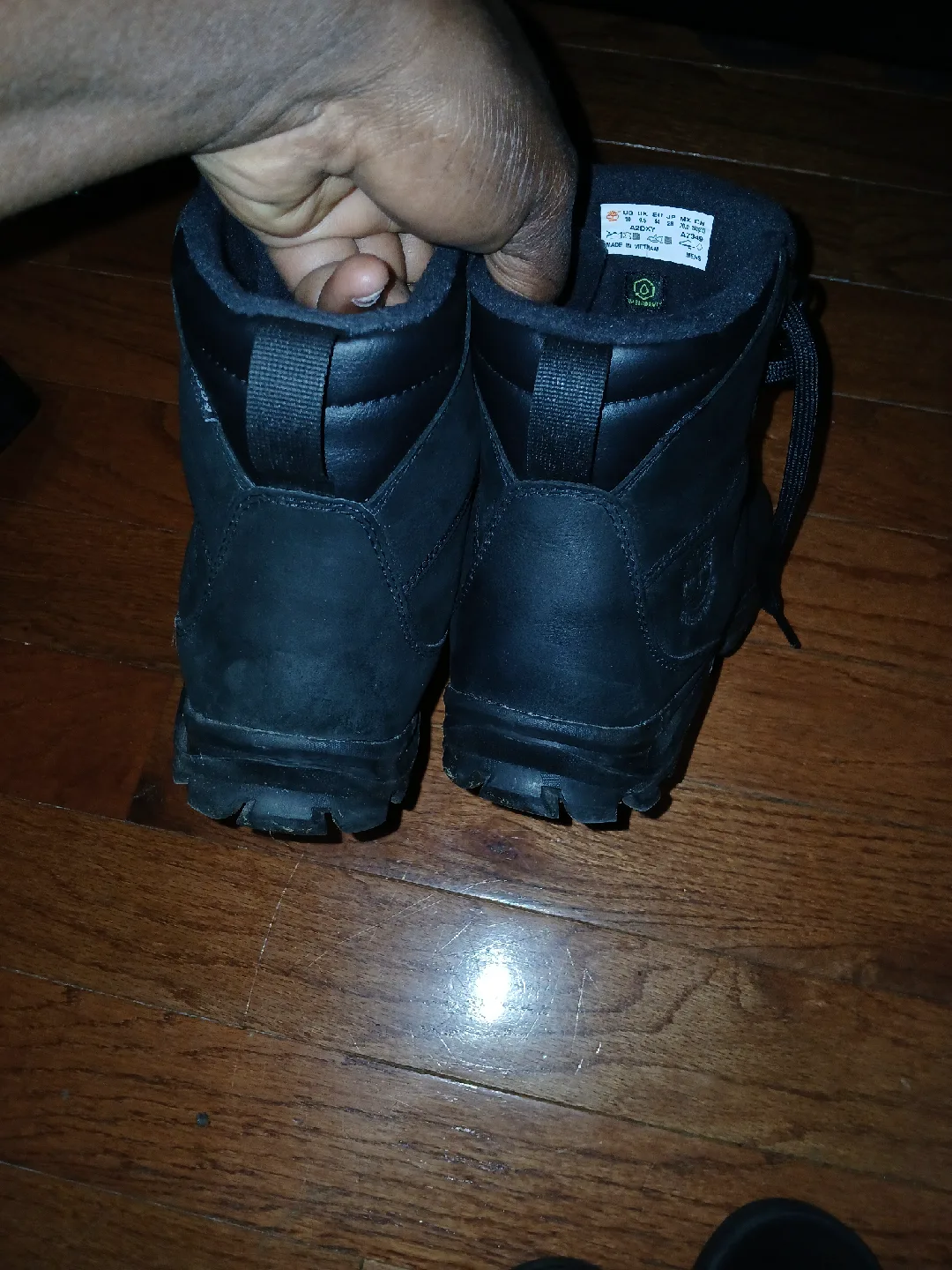 Timberland Black Leather Boots - Men's US 10 image indicator(3)