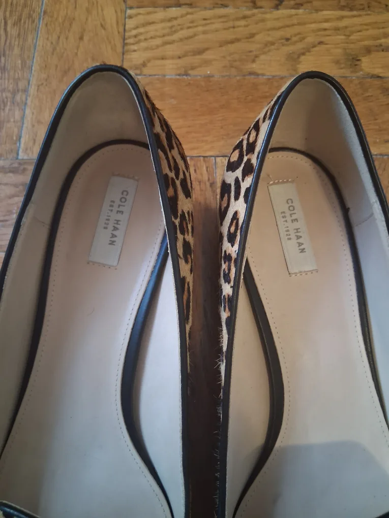 Cole Haan Leopard Print Flats, Size 9 image indicator(2)