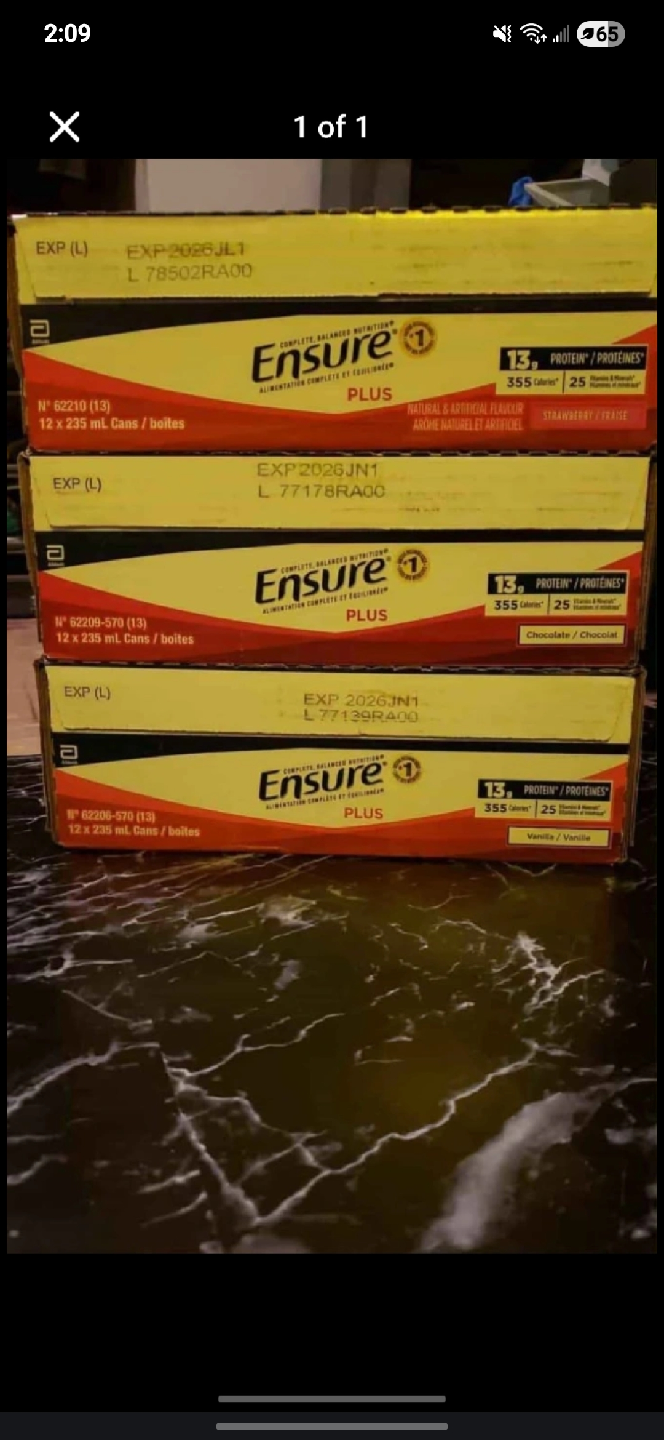 Ensure Plus Nutritional Drinks - Exp 2026