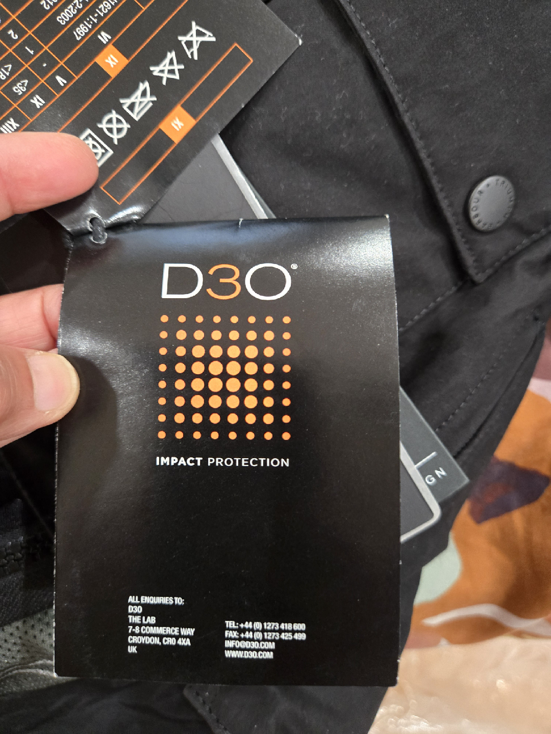 Bramd New Barbour Triumph Motorcycle Jacket with D3O Protection - photo 5