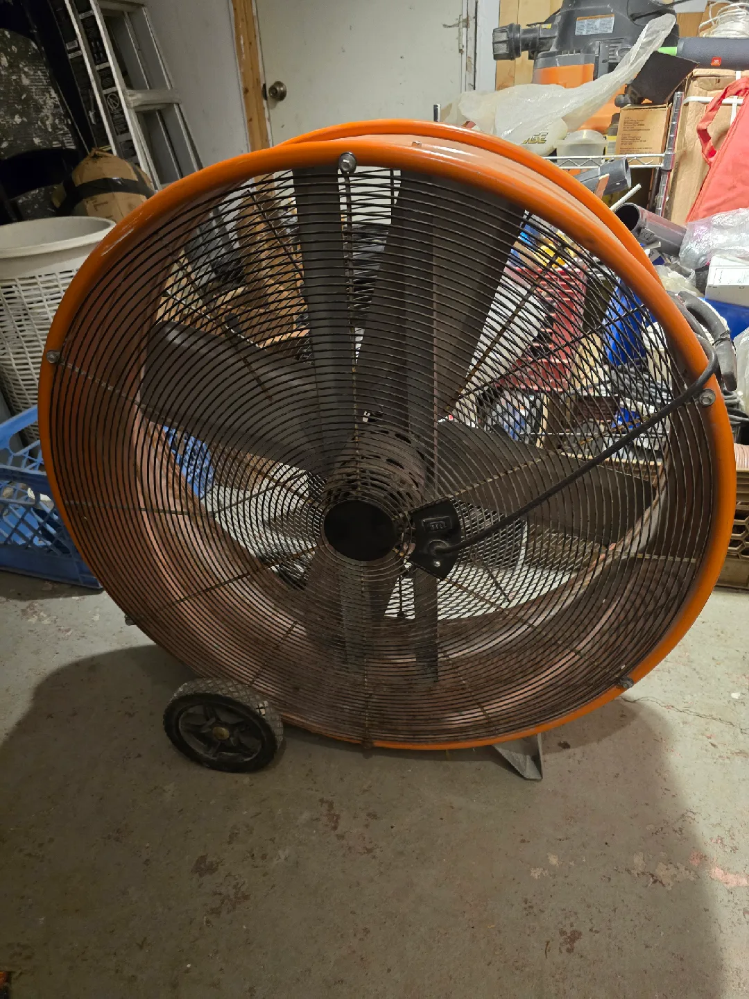 Orange Universal Electric Floor Fan image indicator(4)