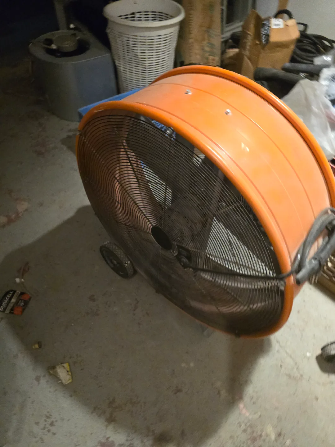 Orange Universal Electric Floor Fan image indicator(5)