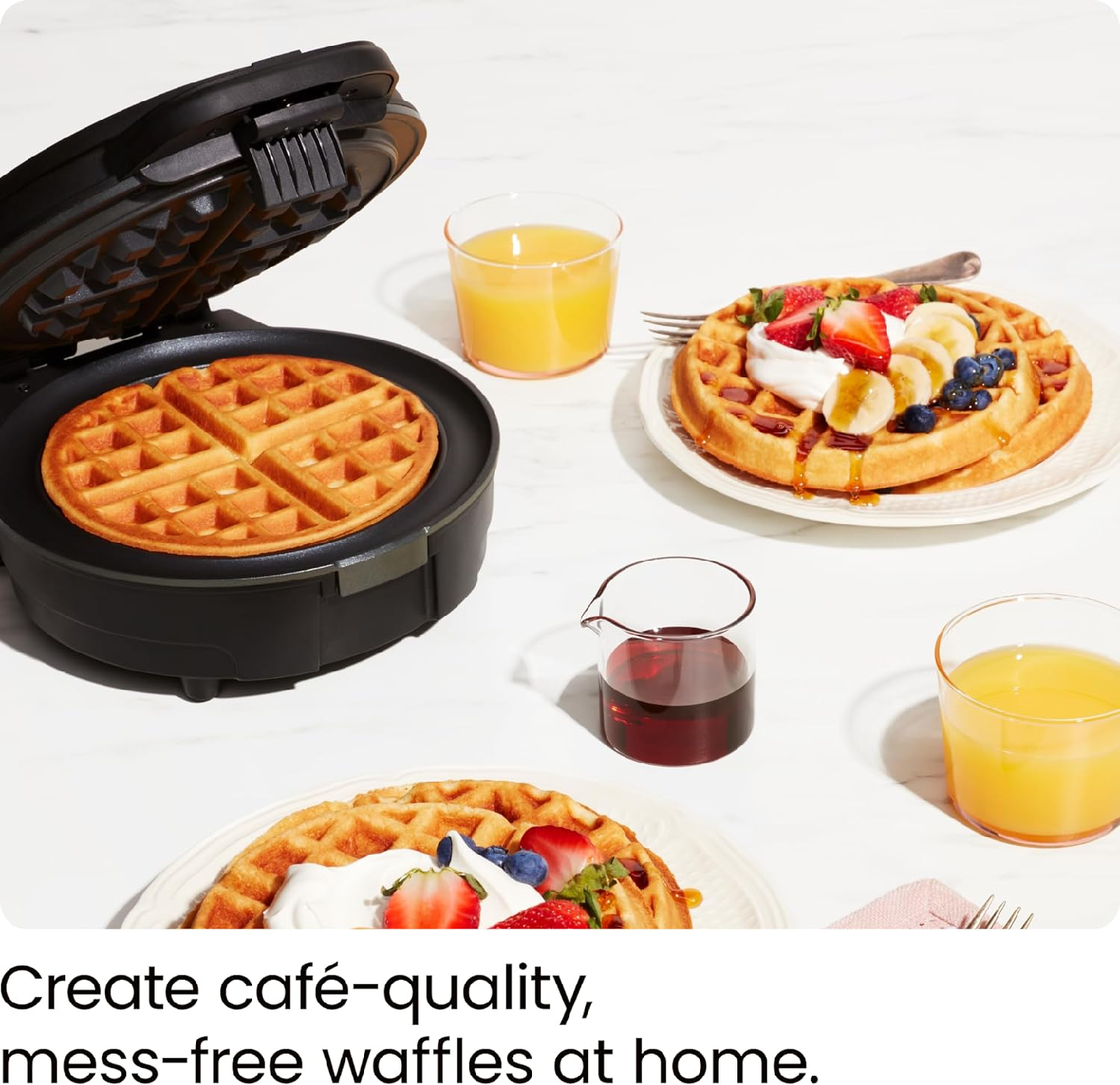 Chefman Anti-Overflow Belgian Waffle Maker - photo 2
