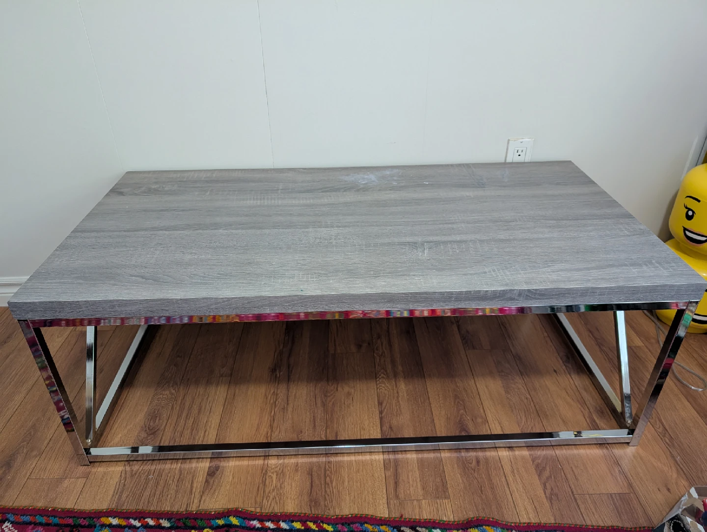 Grey Wood Grain Coffee Table
